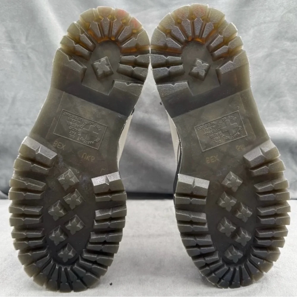Dr. Martens Jadon Platform Boots Women’s US 8 White Smooth Leather Side Zip - Picture 10 of 11